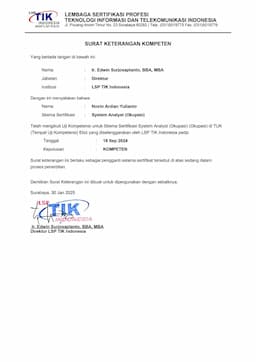 Certified System Analyst